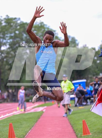 Thumbnail 3 in CHSAA Track & Field 4A Championships (Boys Long Jump) photogallery.