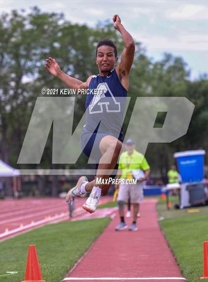 Thumbnail 2 in CHSAA Track & Field 4A Championships (Boys Long Jump) photogallery.