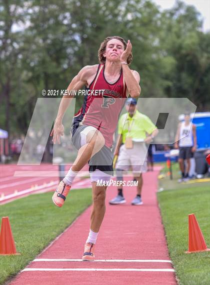 Thumbnail 2 in CHSAA Track & Field 4A Championships (Boys Long Jump) photogallery.