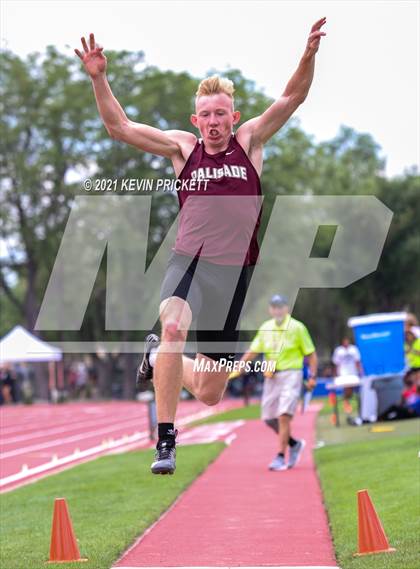 Thumbnail 1 in CHSAA Track & Field 4A Championships (Boys Long Jump) photogallery.