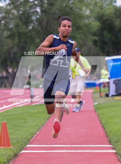 Thumbnail 3 in CHSAA Track & Field 4A Championships (Boys Long Jump) photogallery.