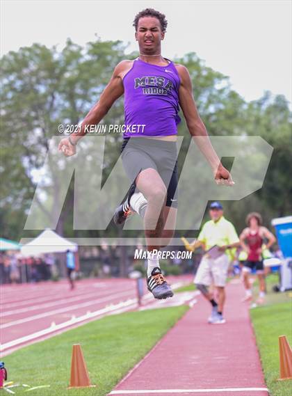Thumbnail 3 in CHSAA Track & Field 4A Championships (Boys Long Jump) photogallery.