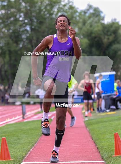 Thumbnail 2 in CHSAA Track & Field 4A Championships (Boys Long Jump) photogallery.