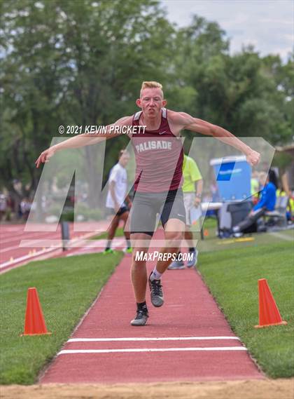 Thumbnail 3 in CHSAA Track & Field 4A Championships (Boys Long Jump) photogallery.