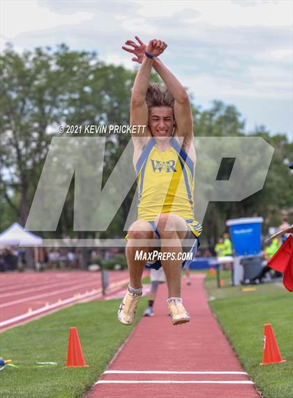 Thumbnail 2 in CHSAA Track & Field 4A Championships (Boys Long Jump) photogallery.