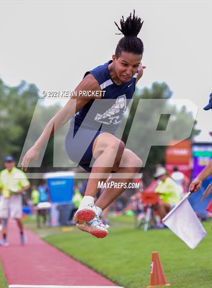 Thumbnail 2 in CHSAA Track & Field 4A Championships (Boys Long Jump) photogallery.