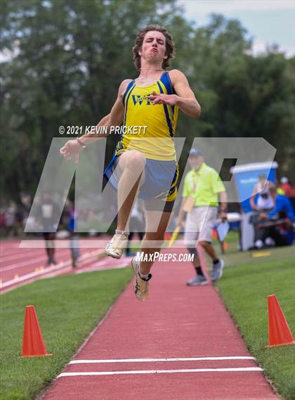Thumbnail 1 in CHSAA Track & Field 4A Championships (Boys Long Jump) photogallery.