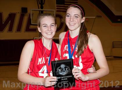 Thumbnail 2 in Riverdale Baptist vs. Mater Dei (Nike Tournament of Champions) photogallery.