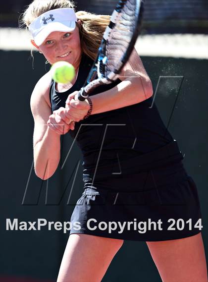 Thumbnail 3 in CHSAA 5A Girls Tennis Championships photogallery.