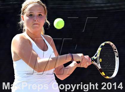Thumbnail 3 in CHSAA 5A Girls Tennis Championships photogallery.