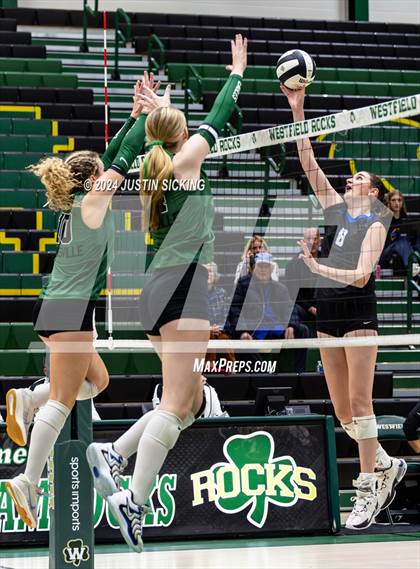 Thumbnail 1 in Carmel vs. Zionsville (IHSAA 4A Westfield Section 8 Round 1) photogallery.