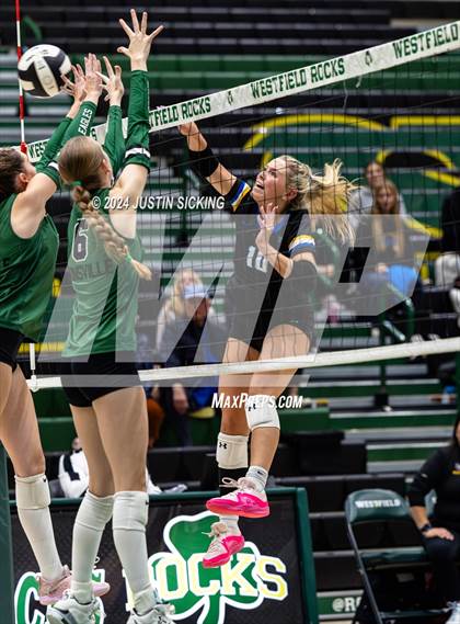 Thumbnail 3 in Carmel vs. Zionsville (IHSAA 4A Westfield Section 8 Round 1) photogallery.