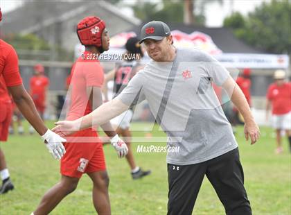 Thumbnail 1 in Mater Dei vs. Mission Viejo (Battle at the Beach 7x7) photogallery.