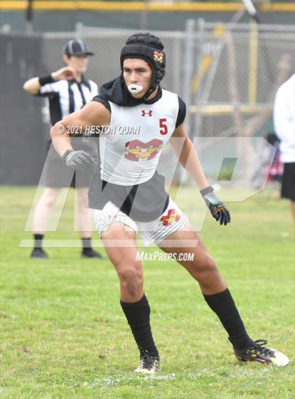 Thumbnail 1 in Mater Dei vs. Mission Viejo (Battle at the Beach 7x7) photogallery.