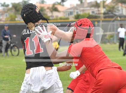 Thumbnail 1 in Mater Dei vs. Mission Viejo (Battle at the Beach 7x7) photogallery.