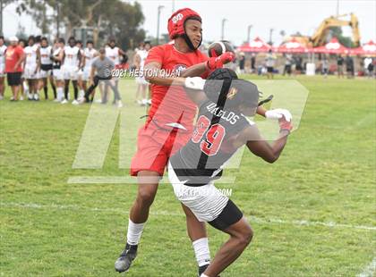 Thumbnail 1 in Mater Dei vs. Mission Viejo (Battle at the Beach 7x7) photogallery.