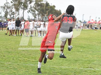 Thumbnail 1 in Mater Dei vs. Mission Viejo (Battle at the Beach 7x7) photogallery.