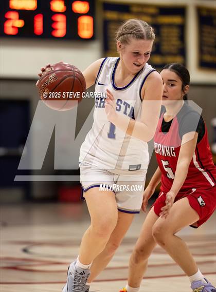 Thumbnail 1 in FR: Shasta vs Corning (Lady Falcons Tournament) photogallery.