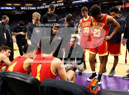 Thumbnail 1 in Jesuit vs Davis (@Golden 1 Center) photogallery.