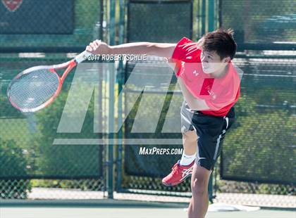 Thumbnail 3 in Jesuit vs. James Logan (CIF NorCal Regional Tennis Championships) photogallery.