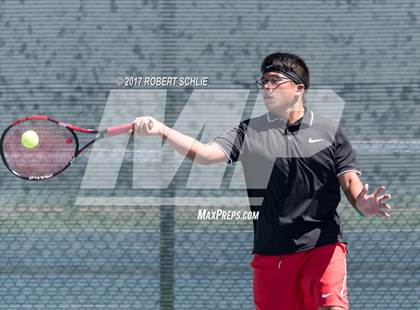 Thumbnail 3 in Jesuit vs. James Logan (CIF NorCal Regional Tennis Championships) photogallery.