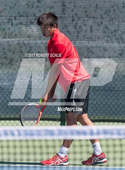 Thumbnail 3 in Jesuit vs. James Logan (CIF NorCal Regional Tennis Championships) photogallery.