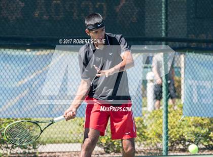 Thumbnail 3 in Jesuit vs. James Logan (CIF NorCal Regional Tennis Championships) photogallery.