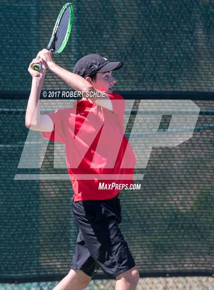 Thumbnail 3 in Jesuit vs. James Logan (CIF NorCal Regional Tennis Championships) photogallery.
