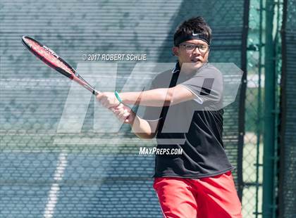 Thumbnail 2 in Jesuit vs. James Logan (CIF NorCal Regional Tennis Championships) photogallery.