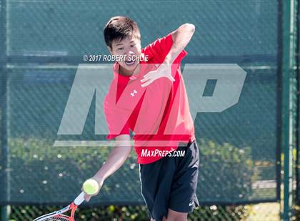 Thumbnail 3 in Jesuit vs. James Logan (CIF NorCal Regional Tennis Championships) photogallery.