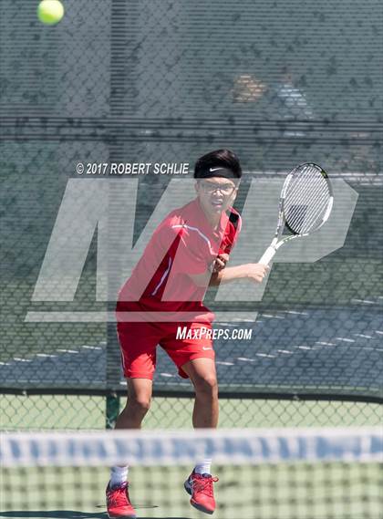 Thumbnail 2 in Jesuit vs. James Logan (CIF NorCal Regional Tennis Championships) photogallery.