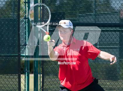 Thumbnail 3 in Jesuit vs. James Logan (CIF NorCal Regional Tennis Championships) photogallery.