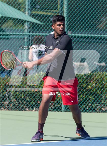 Thumbnail 3 in Jesuit vs. James Logan (CIF NorCal Regional Tennis Championships) photogallery.