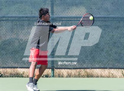 Thumbnail 3 in Jesuit vs. James Logan (CIF NorCal Regional Tennis Championships) photogallery.