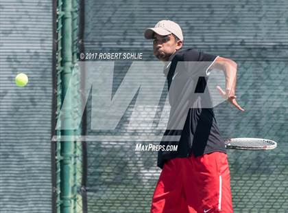 Thumbnail 2 in Jesuit vs. James Logan (CIF NorCal Regional Tennis Championships) photogallery.