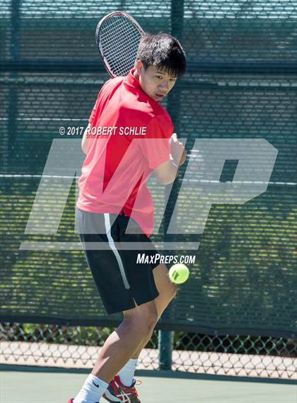 Thumbnail 1 in Jesuit vs. James Logan (CIF NorCal Regional Tennis Championships) photogallery.