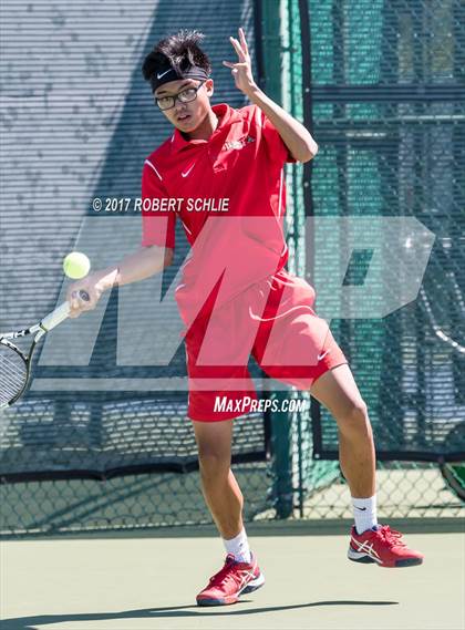 Thumbnail 3 in Jesuit vs. James Logan (CIF NorCal Regional Tennis Championships) photogallery.