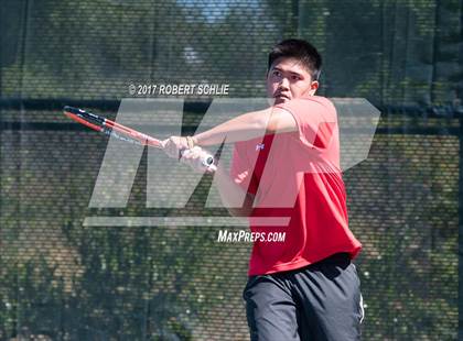 Thumbnail 2 in Jesuit vs. James Logan (CIF NorCal Regional Tennis Championships) photogallery.