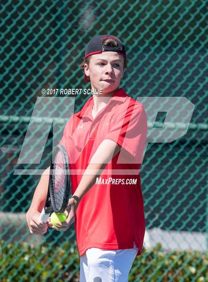 Thumbnail 3 in Jesuit vs. James Logan (CIF NorCal Regional Tennis Championships) photogallery.