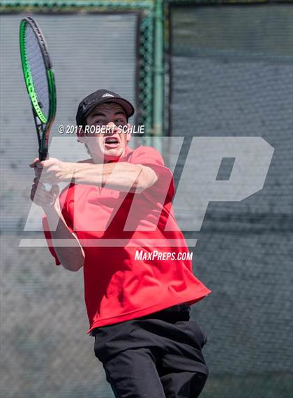 Thumbnail 2 in Jesuit vs. James Logan (CIF NorCal Regional Tennis Championships) photogallery.
