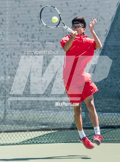 Thumbnail 2 in Jesuit vs. James Logan (CIF NorCal Regional Tennis Championships) photogallery.