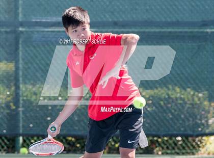 Thumbnail 2 in Jesuit vs. James Logan (CIF NorCal Regional Tennis Championships) photogallery.