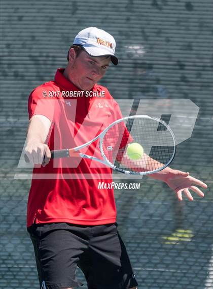 Thumbnail 2 in Jesuit vs. James Logan (CIF NorCal Regional Tennis Championships) photogallery.