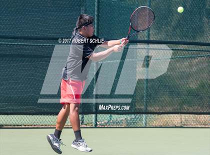 Thumbnail 3 in Jesuit vs. James Logan (CIF NorCal Regional Tennis Championships) photogallery.