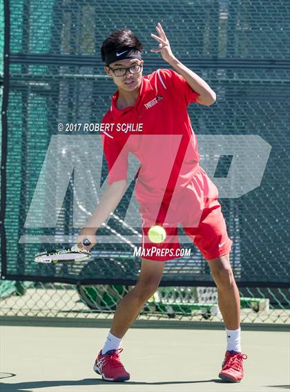 Thumbnail 1 in Jesuit vs. James Logan (CIF NorCal Regional Tennis Championships) photogallery.