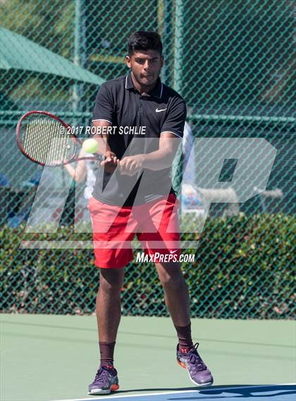 Thumbnail 2 in Jesuit vs. James Logan (CIF NorCal Regional Tennis Championships) photogallery.