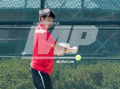 Thumbnail 2 in Jesuit vs. James Logan (CIF NorCal Regional Tennis Championships) photogallery.
