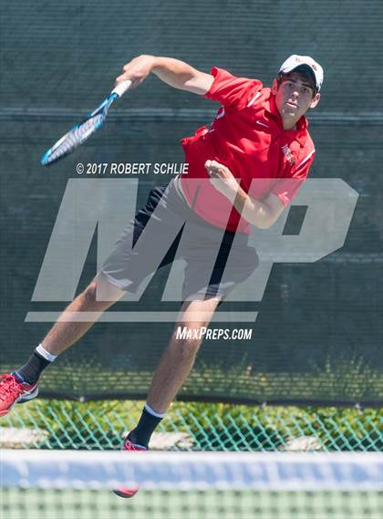 Thumbnail 3 in Jesuit vs. James Logan (CIF NorCal Regional Tennis Championships) photogallery.