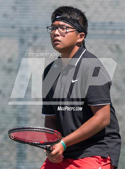 Thumbnail 2 in Jesuit vs. James Logan (CIF NorCal Regional Tennis Championships) photogallery.