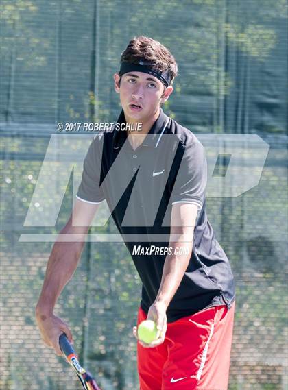 Thumbnail 3 in Jesuit vs. James Logan (CIF NorCal Regional Tennis Championships) photogallery.